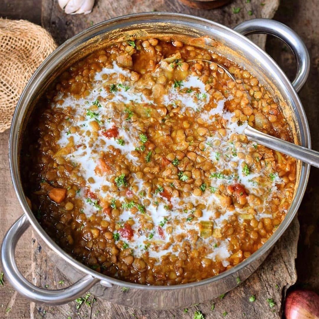 Delicious Lentil Stew with Vegetables and Spices
