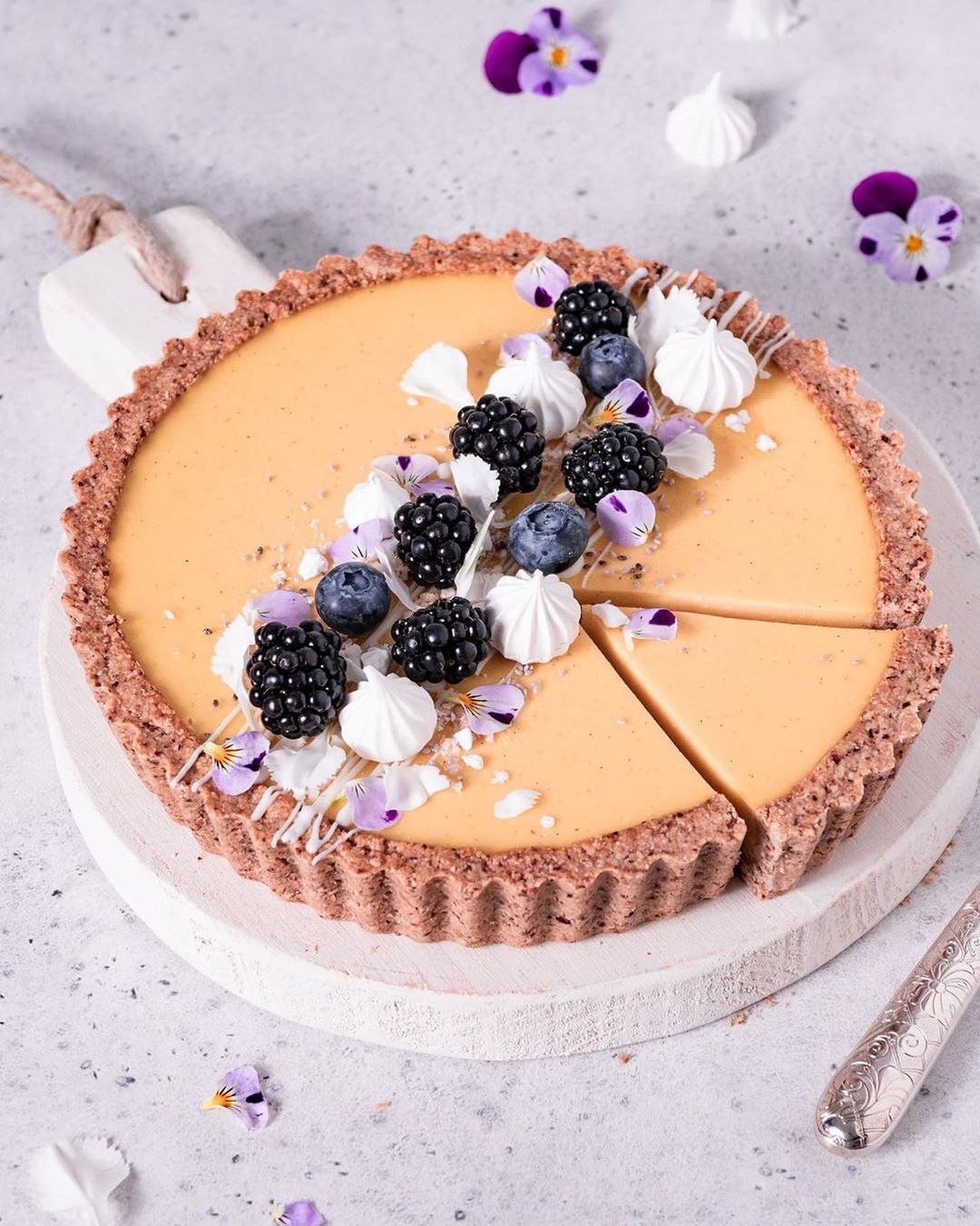 Mango and Passion Fruit Pie