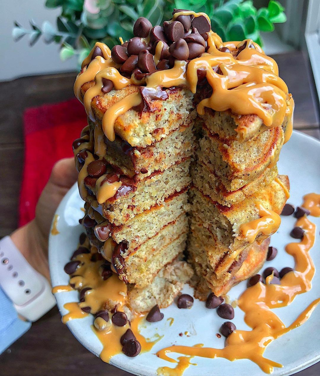 Fluffy Banana Almond Flour Pancakes