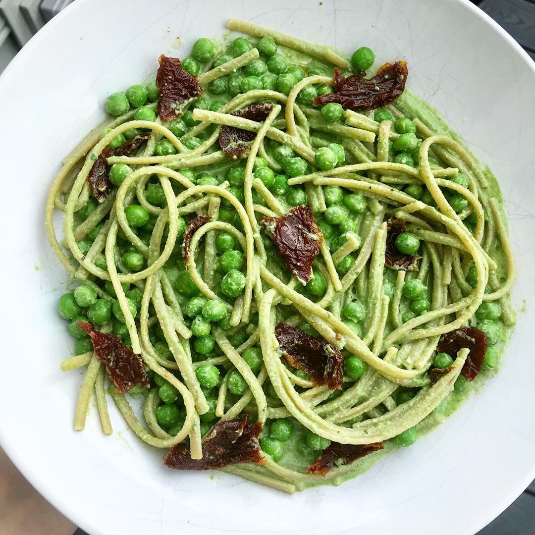 Simple Green Cream Pasta with Spinach