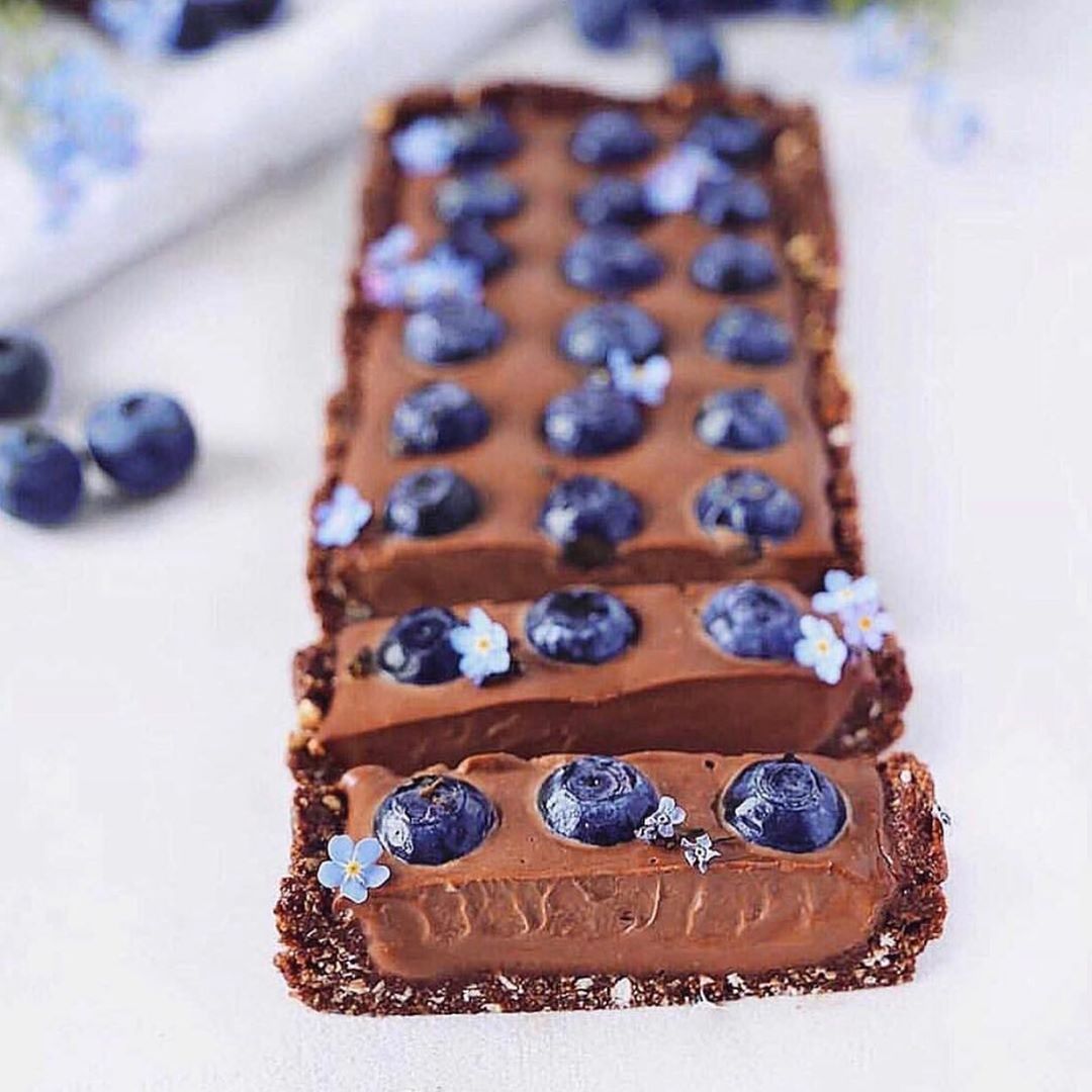 Vegan Blueberry Chocolate Mousse Tart