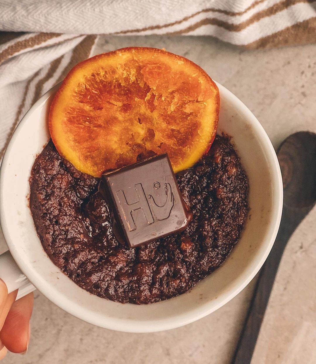 Gluten-Free Vegan Chocolate Orange Brownie Mug Cake