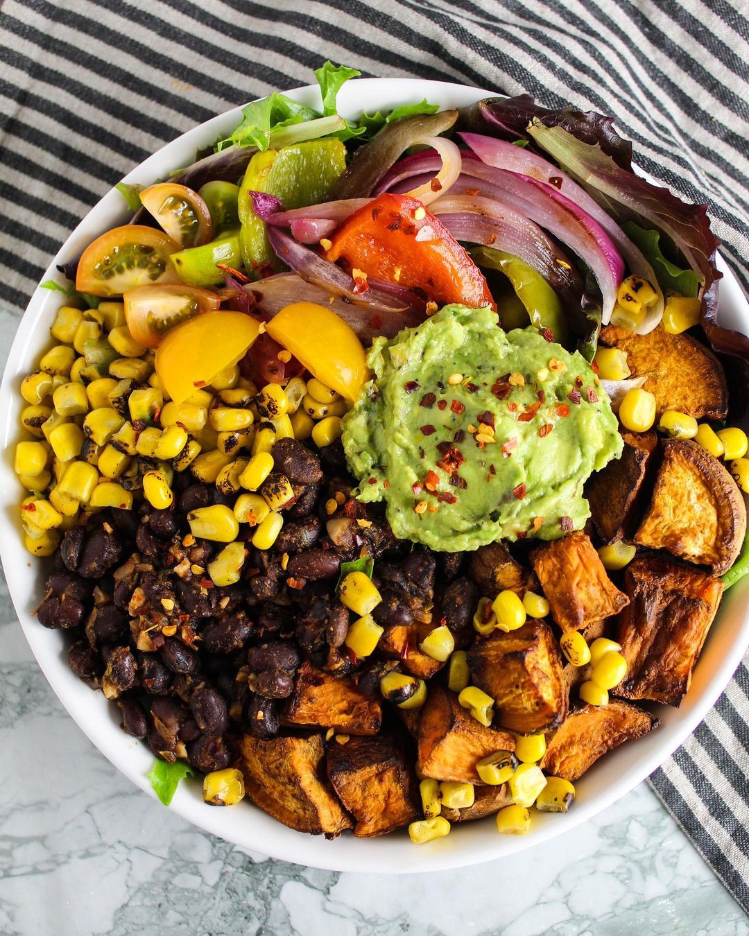Vegan Buddha Bowl with Grilled Veggies