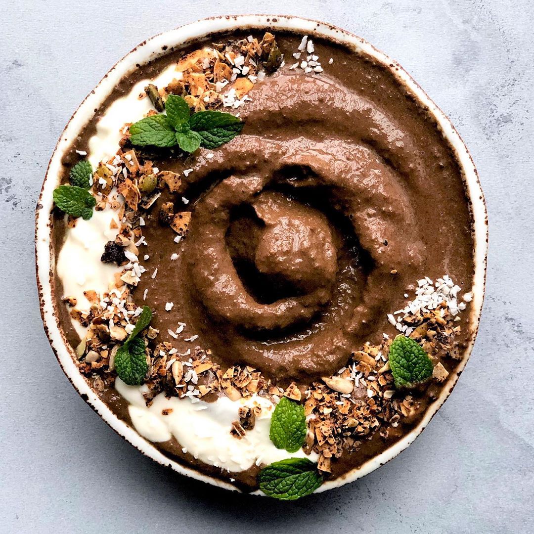 Mint Chocolate Smoothie with Hidden Vegetables