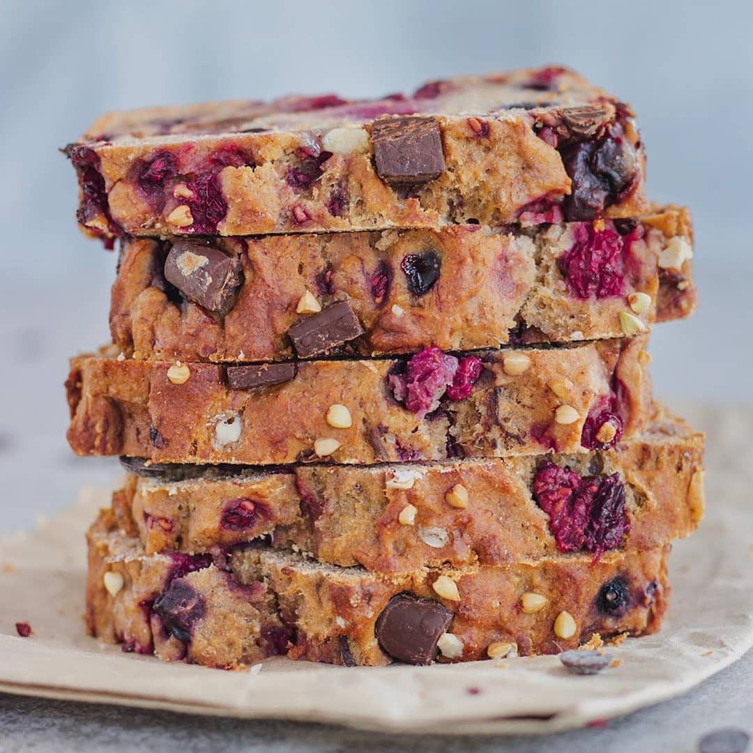 Vegan Berry Banana Bread