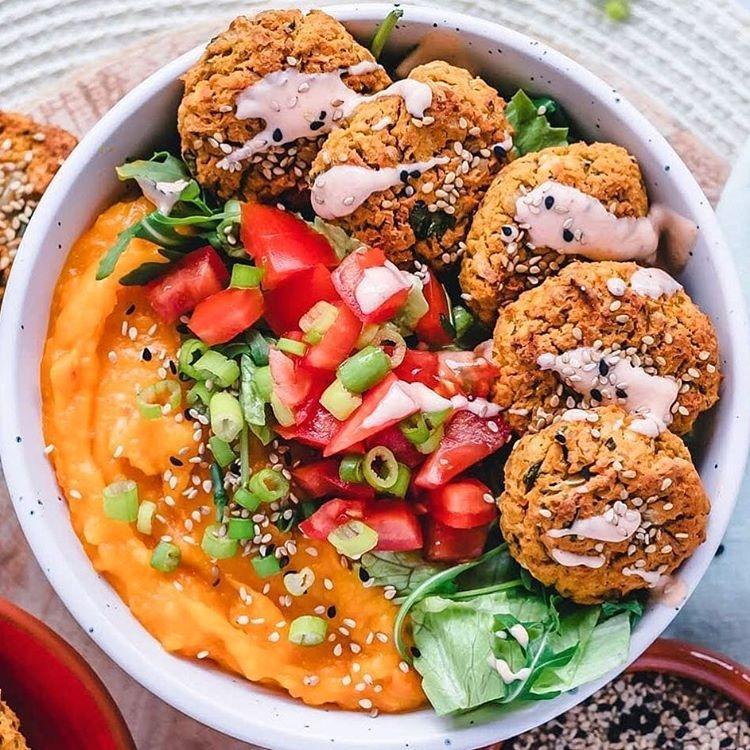 Vegan Sweet Potato Falafel Bowl