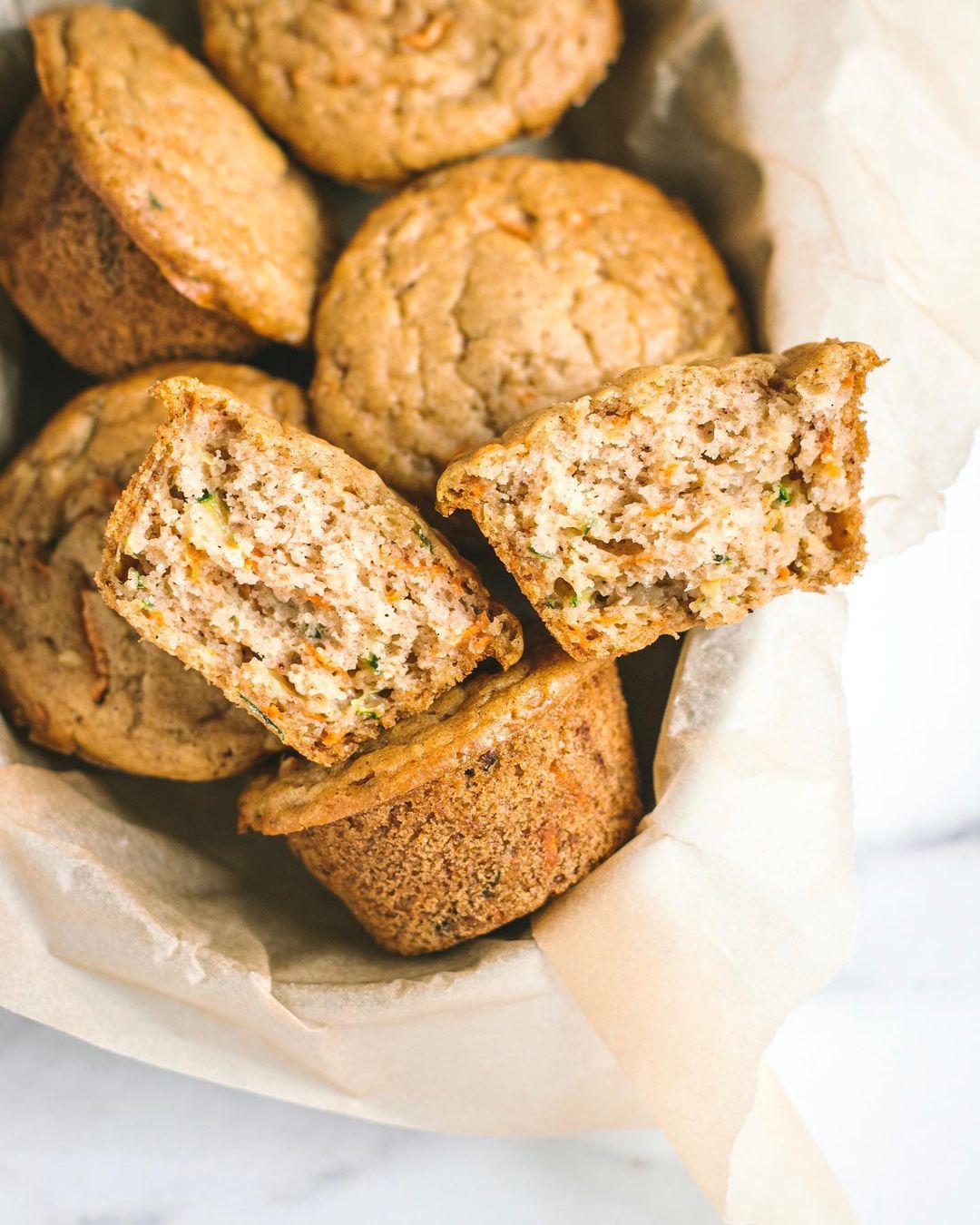 Cardamom Carrot Zucchini Muffins