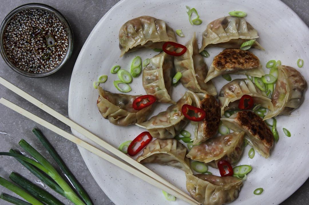 Vegetable Dumplings with Ginger and Sesame