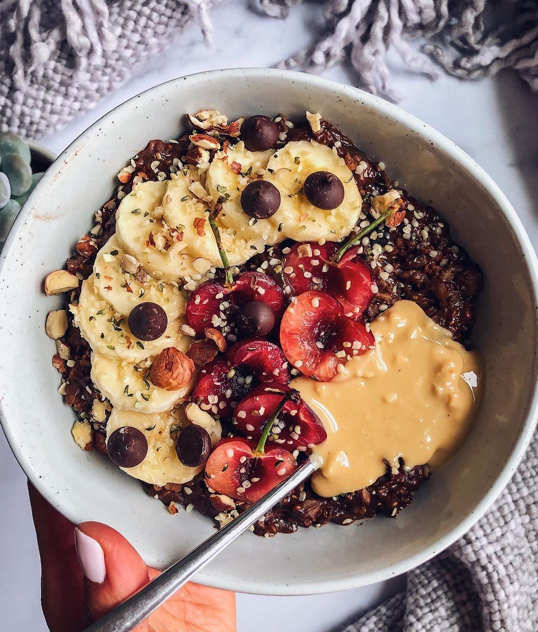 Cherry Double Chocolate Overnight Oats