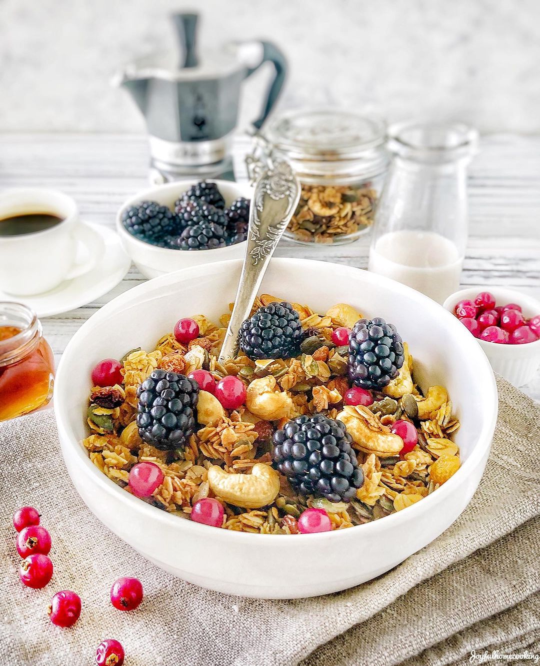 Healthy Homemade Granola for Breakfast Bowls