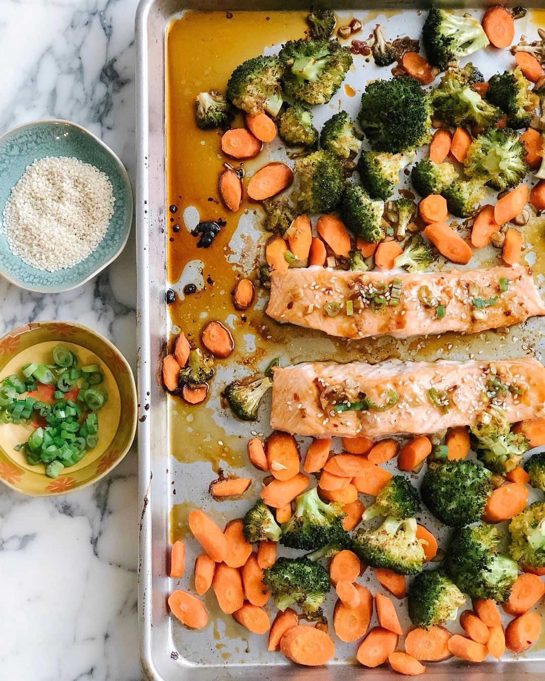 Salmon and Vegetable Sheet Pan Dinner