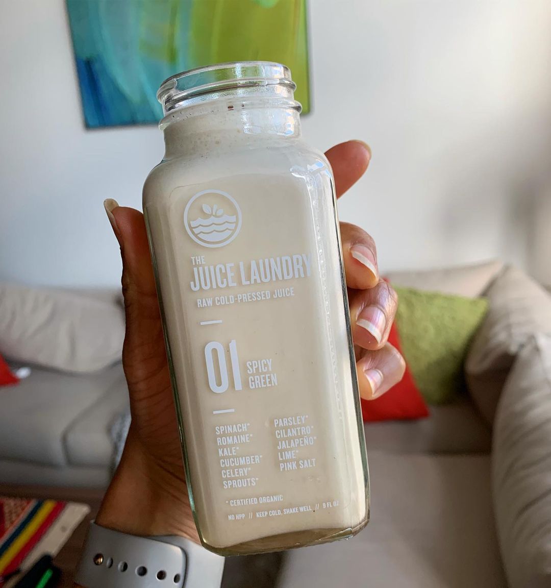 Frothy Banana Peanut Shake with Coconut Water