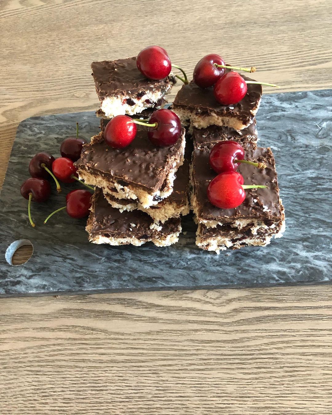 Chocolate Cherry Coconut Bars