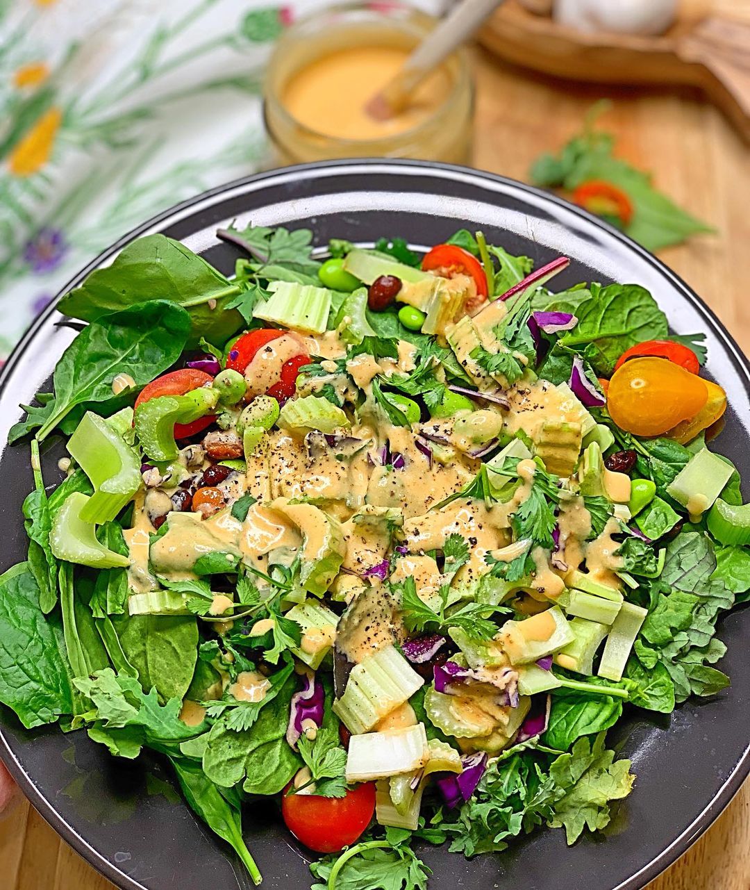 Vegan Miso Tahini Salad Dressing