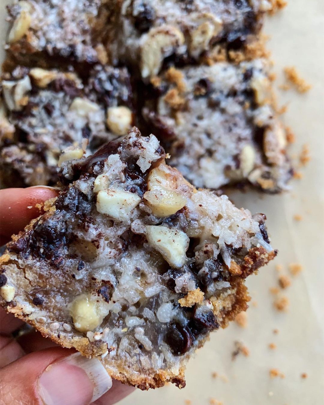 Healthier Magic Cookie Bars