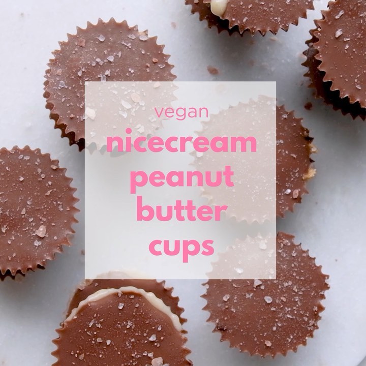 4 Ingredient Peanut Butter Nicecream Cups