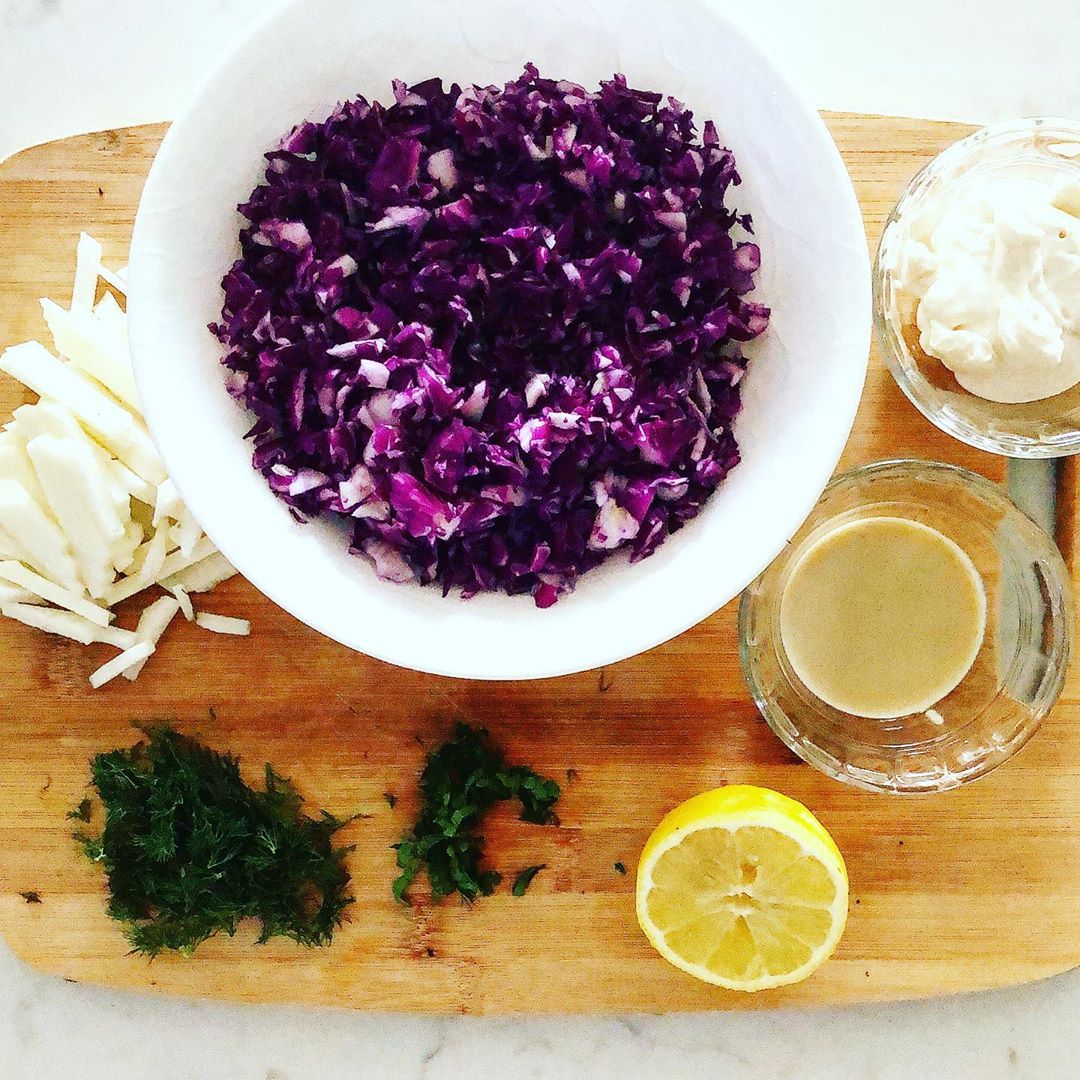 Tuna Cakes with Cabbage and Jicama Slaw