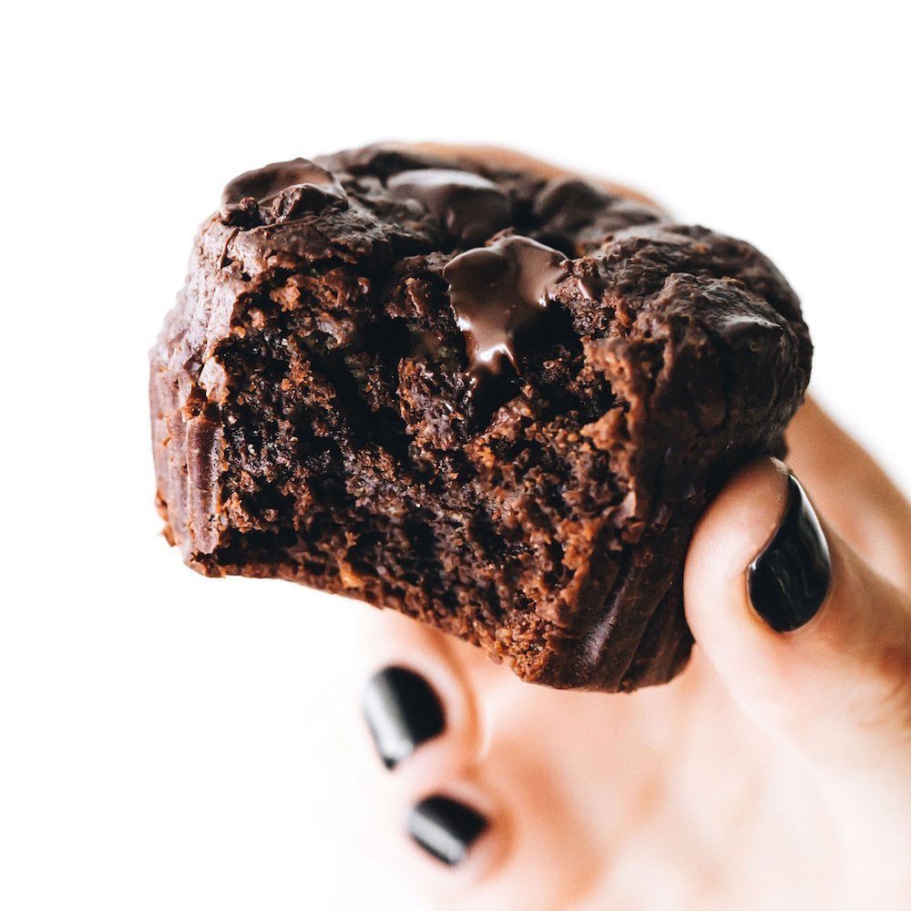 Double Choc Hazelnut Muffins