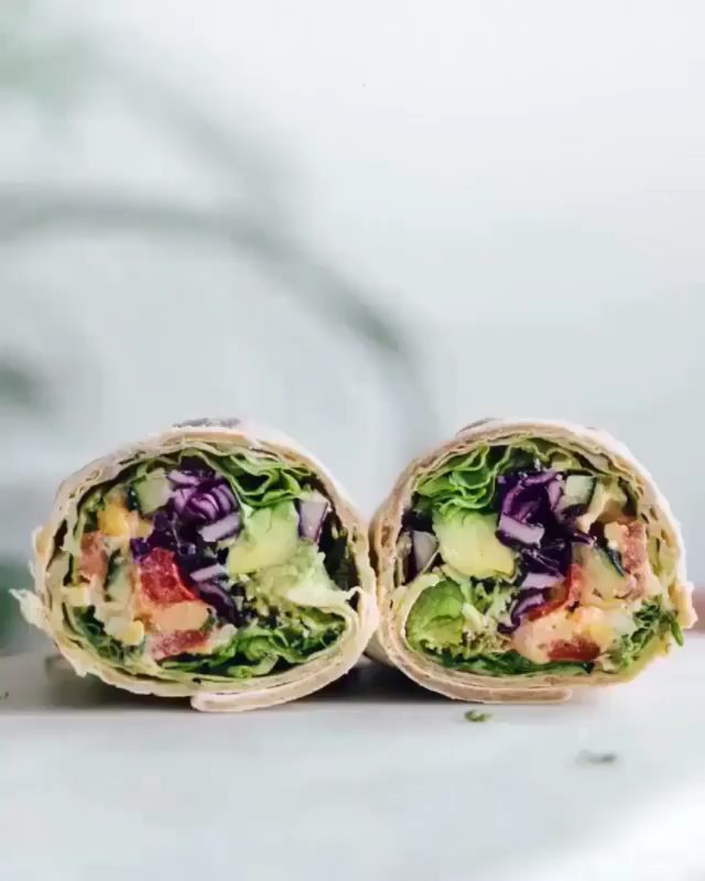 Vegan Chickpea Wraps with Vegetables