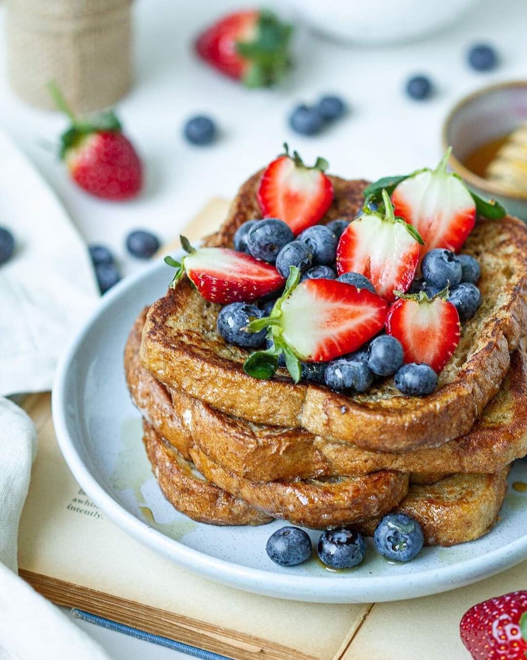 Blueberry Topped French Toast Treat