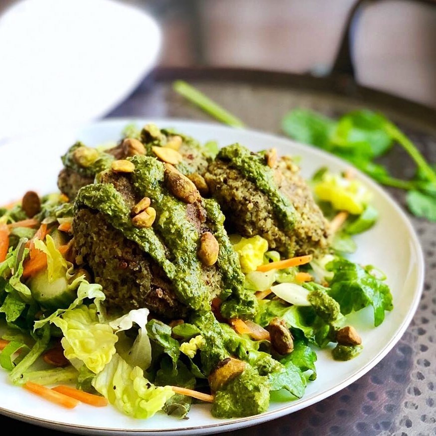 Little Quinoa Lentil Fritters