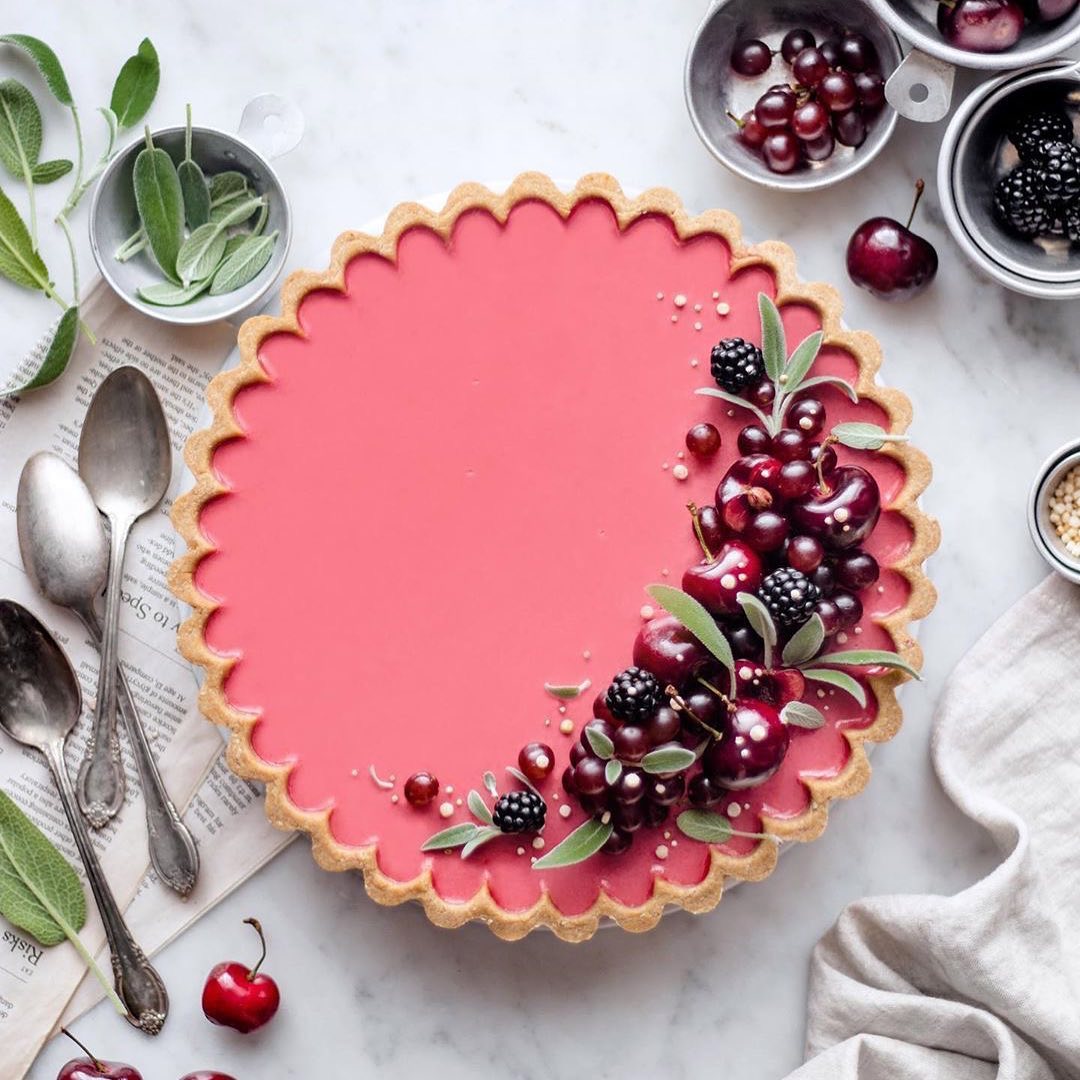 Vegan Gluten-Free Cherry Tart