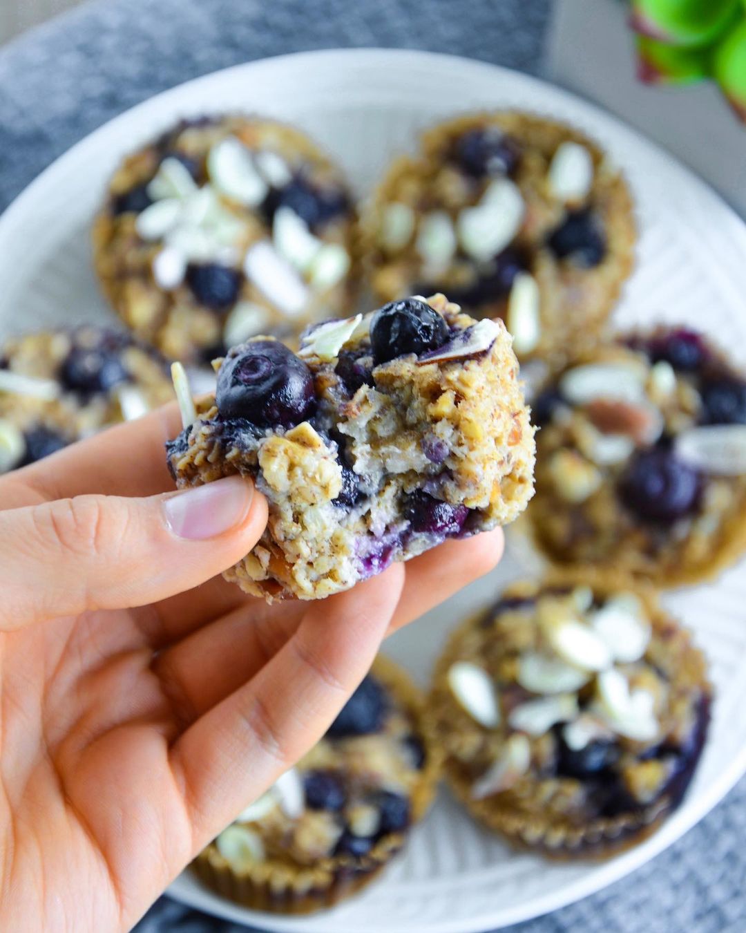 Delicious Blueberry Oatmeal Muffins