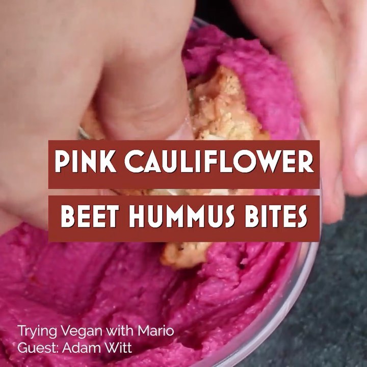 Pink Baked Cauliflower Bites
