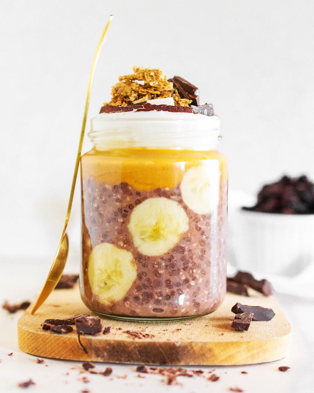 Chocolate Overnight Oats Breakfast
