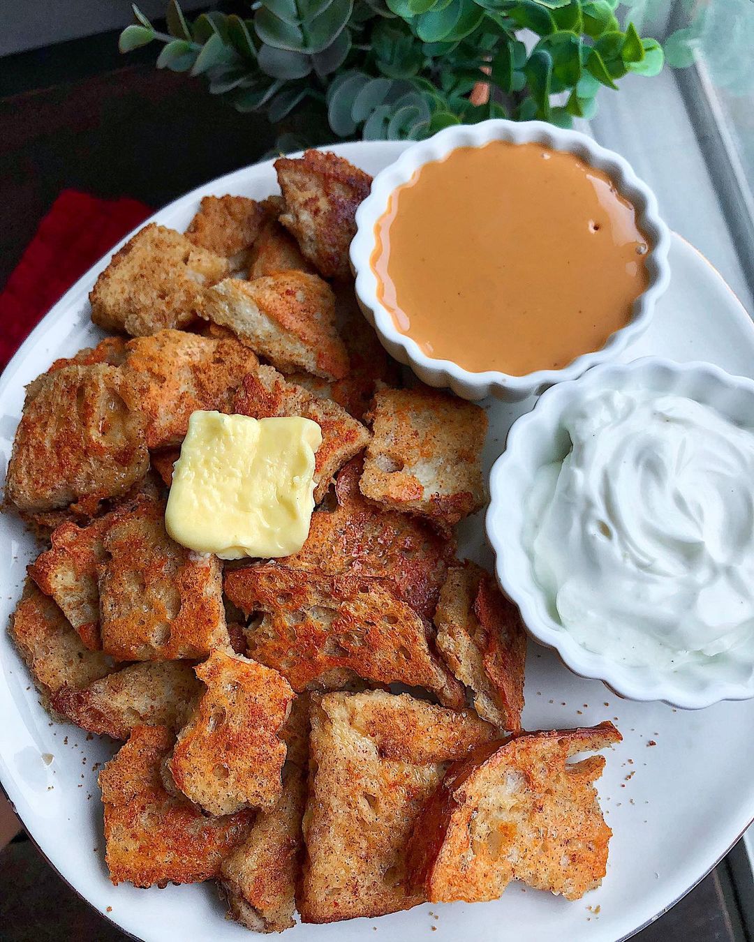 Crispy French Toast Bites with Dips