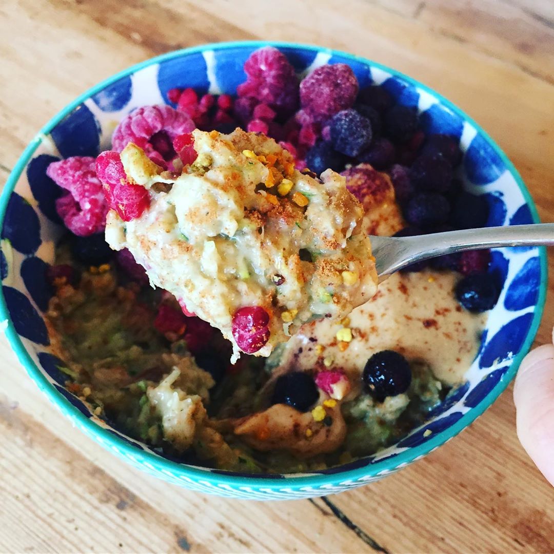 Overnight Salted Caramel Zucchini Oats