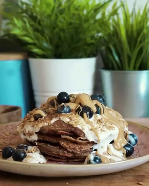 Blueberry Cinnamon Pancakes