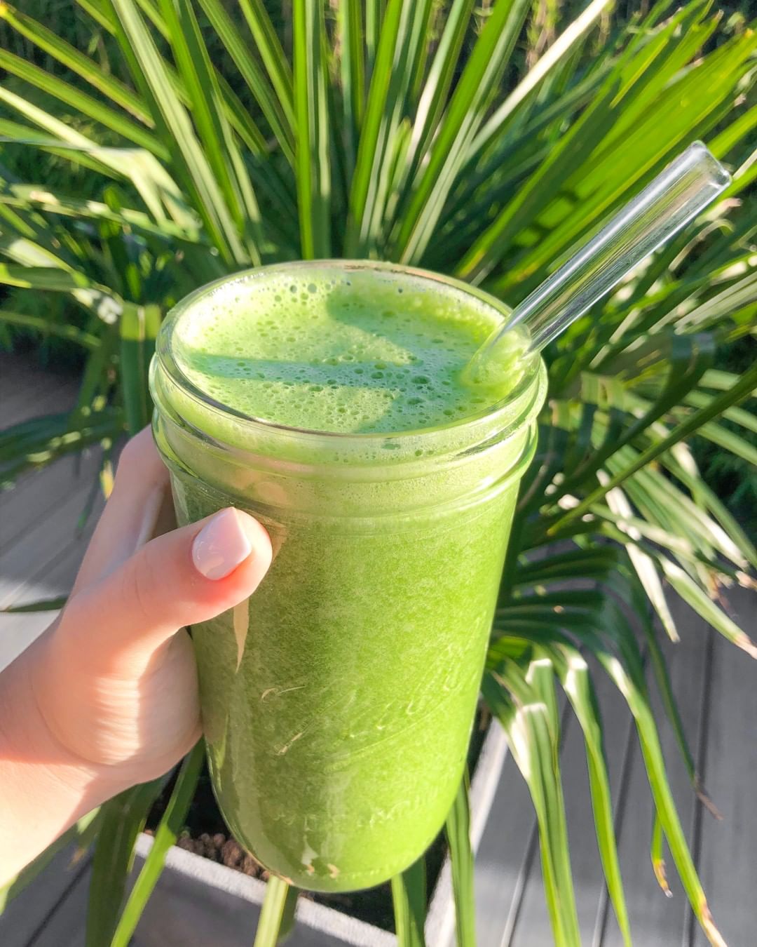 Vibrant Tropical Green Smoothie