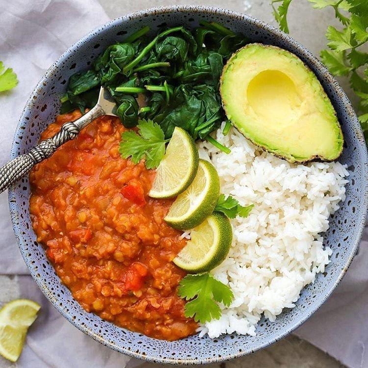 Red Lentil Stew Bowl