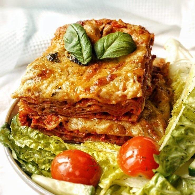 Vegan Lasagna with Lentil Bolognese