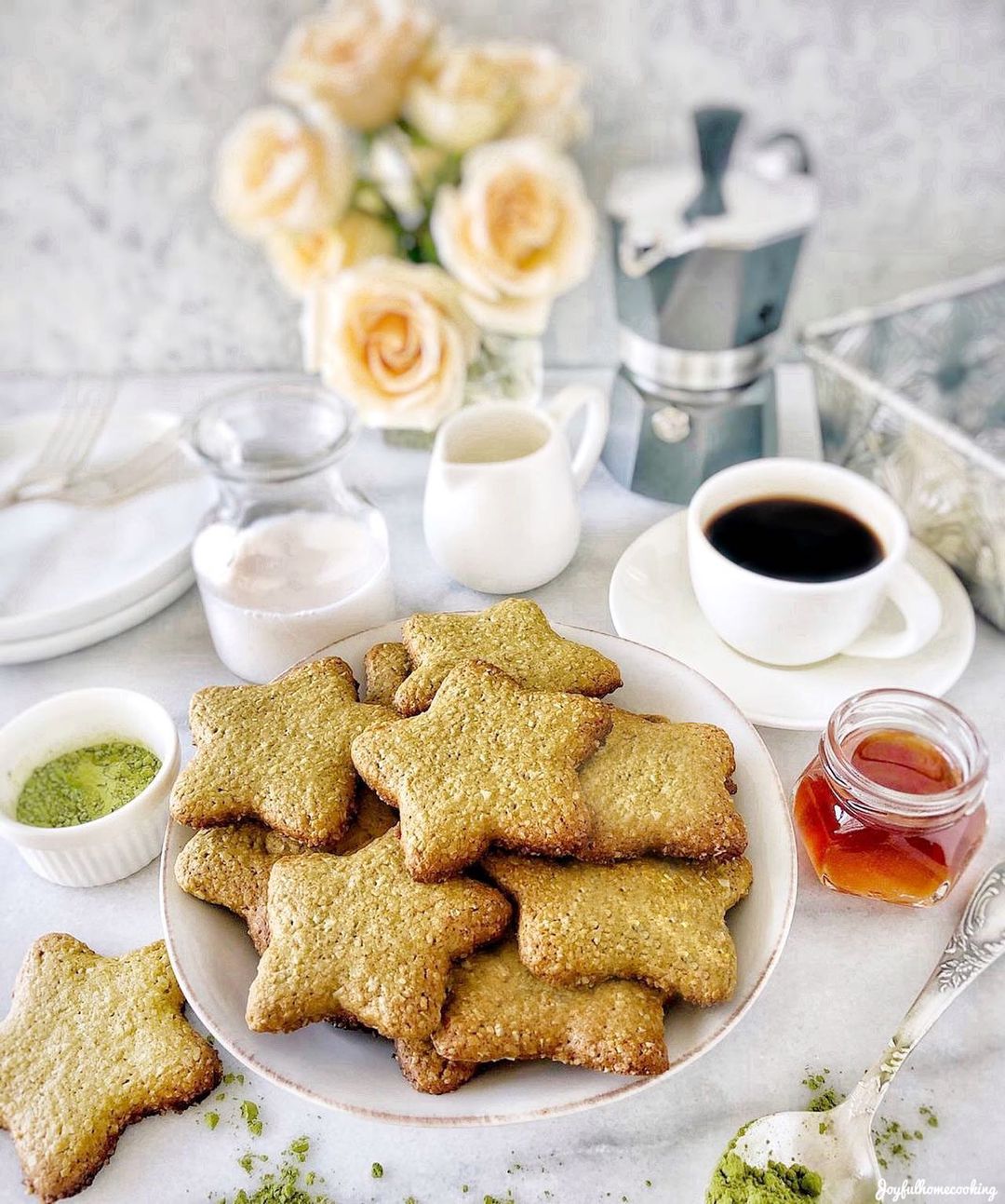 Melt In Your Mouth Matcha Cookies