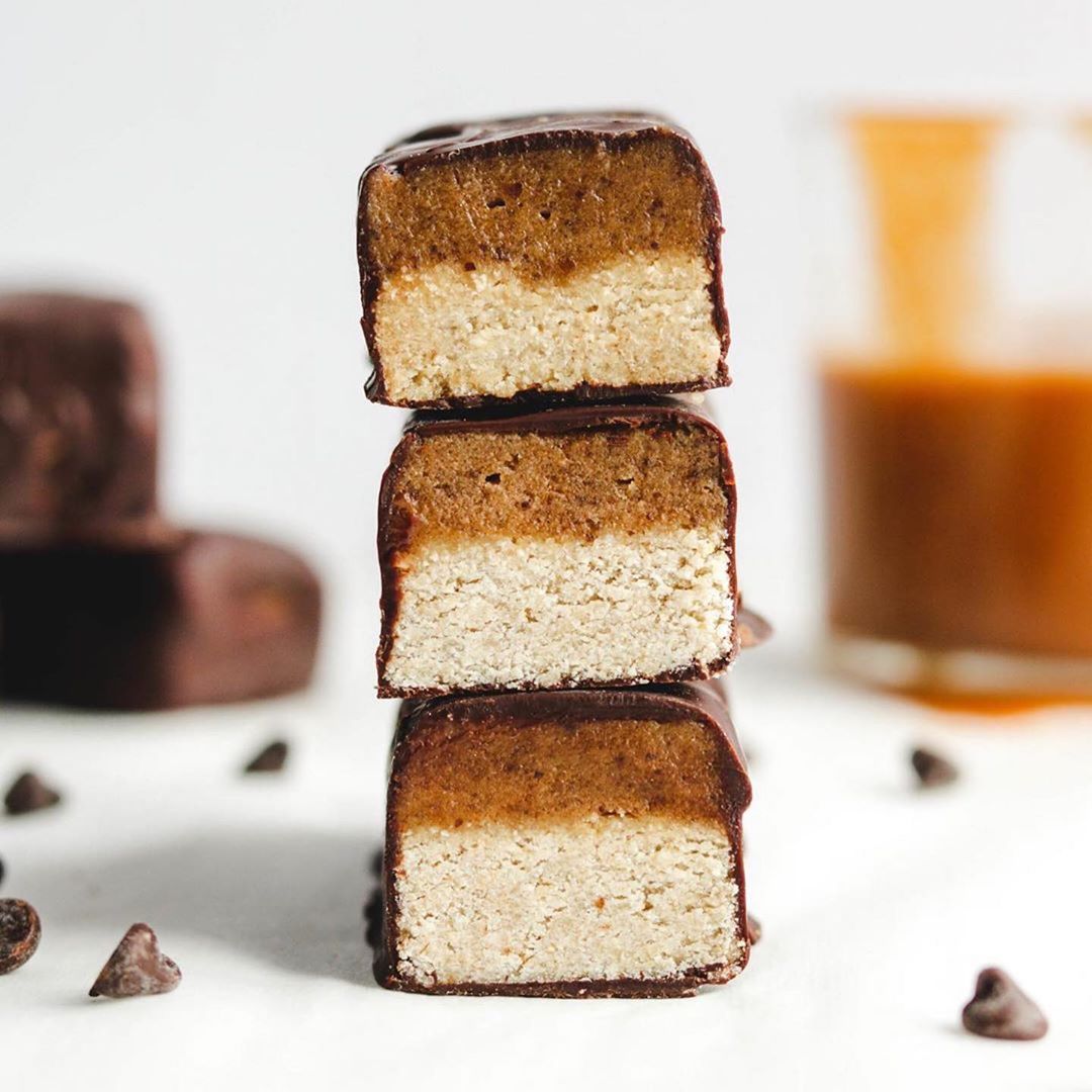 Vegan Brown Butter Caramel Twix Bars