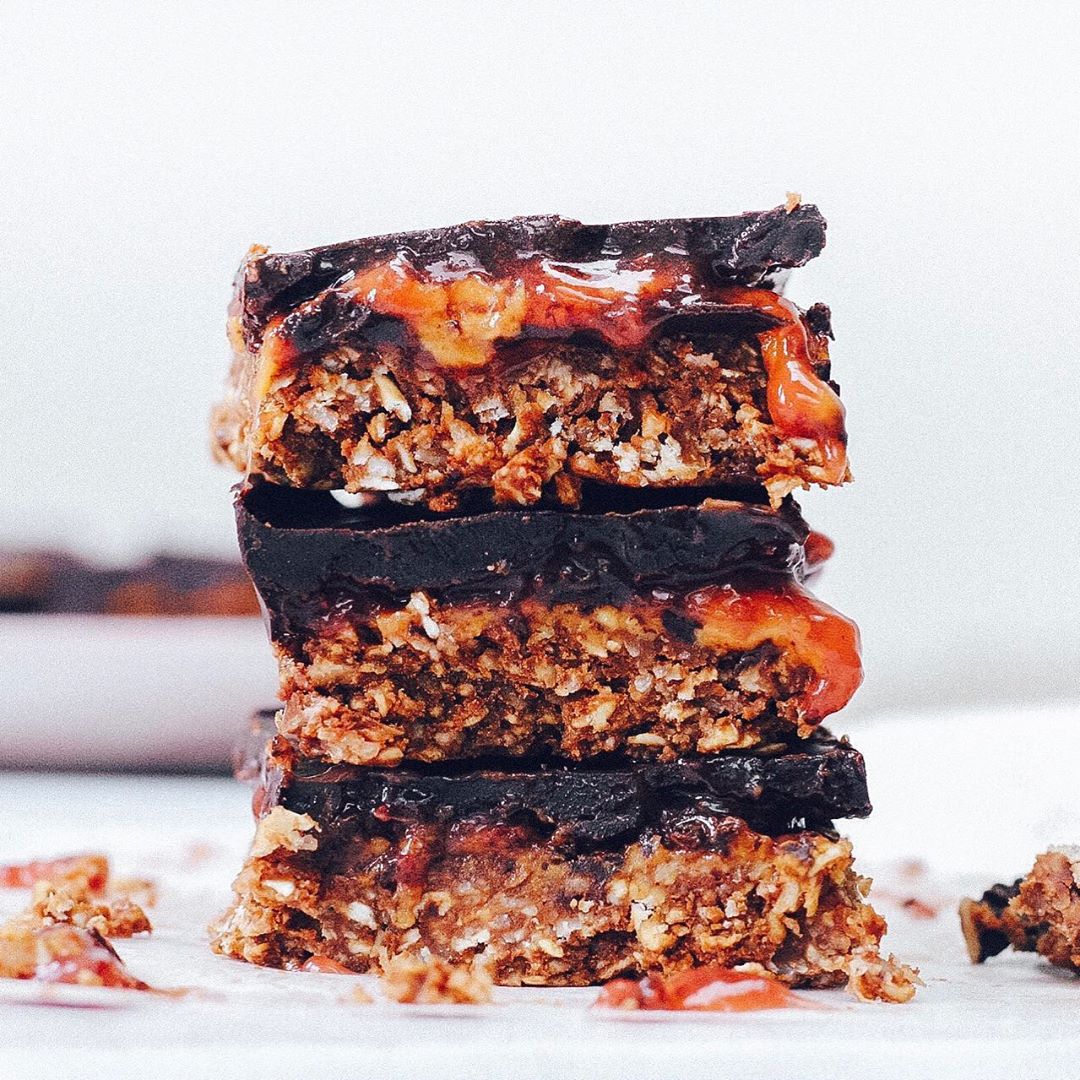 Peanut Butter and Jelly Chocolate Squares