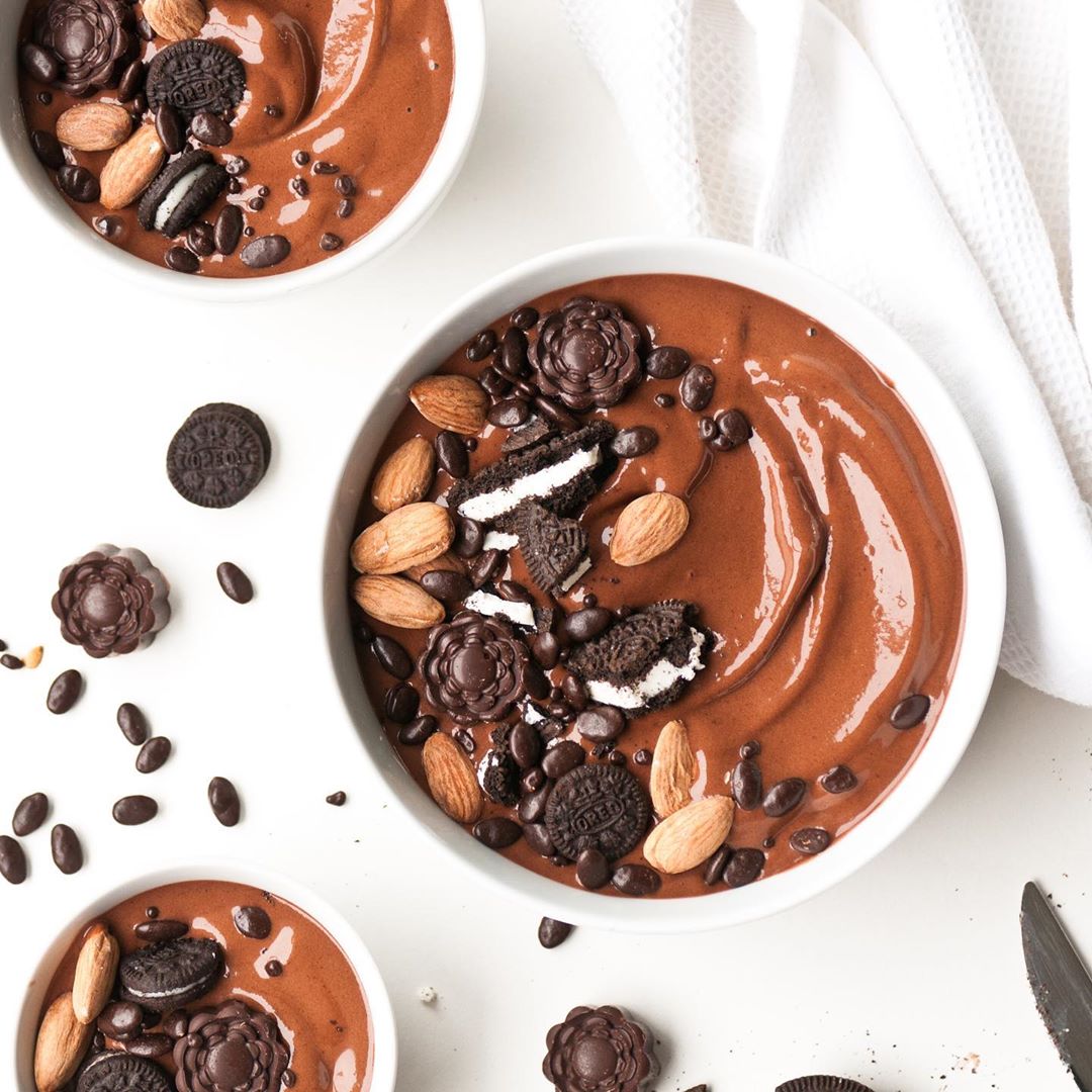 Easy Chocolate Nicecream with Frozen Bananas and Cocoa