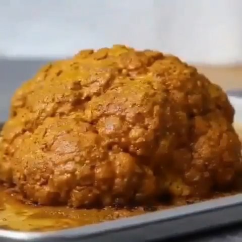 Roasted Cauliflower as Meat Entree Substitute