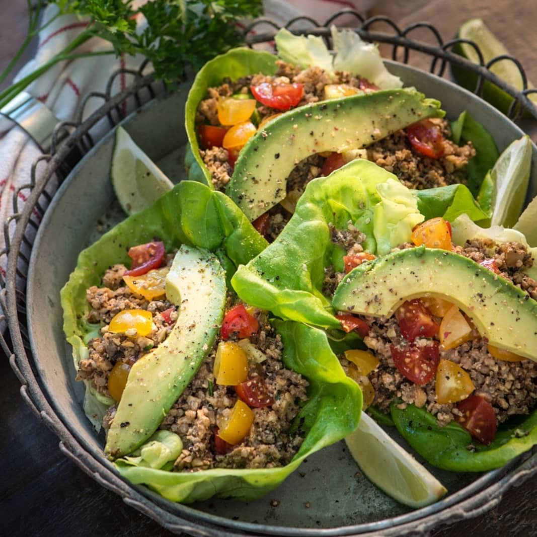 Mushroom Walnut Tacos