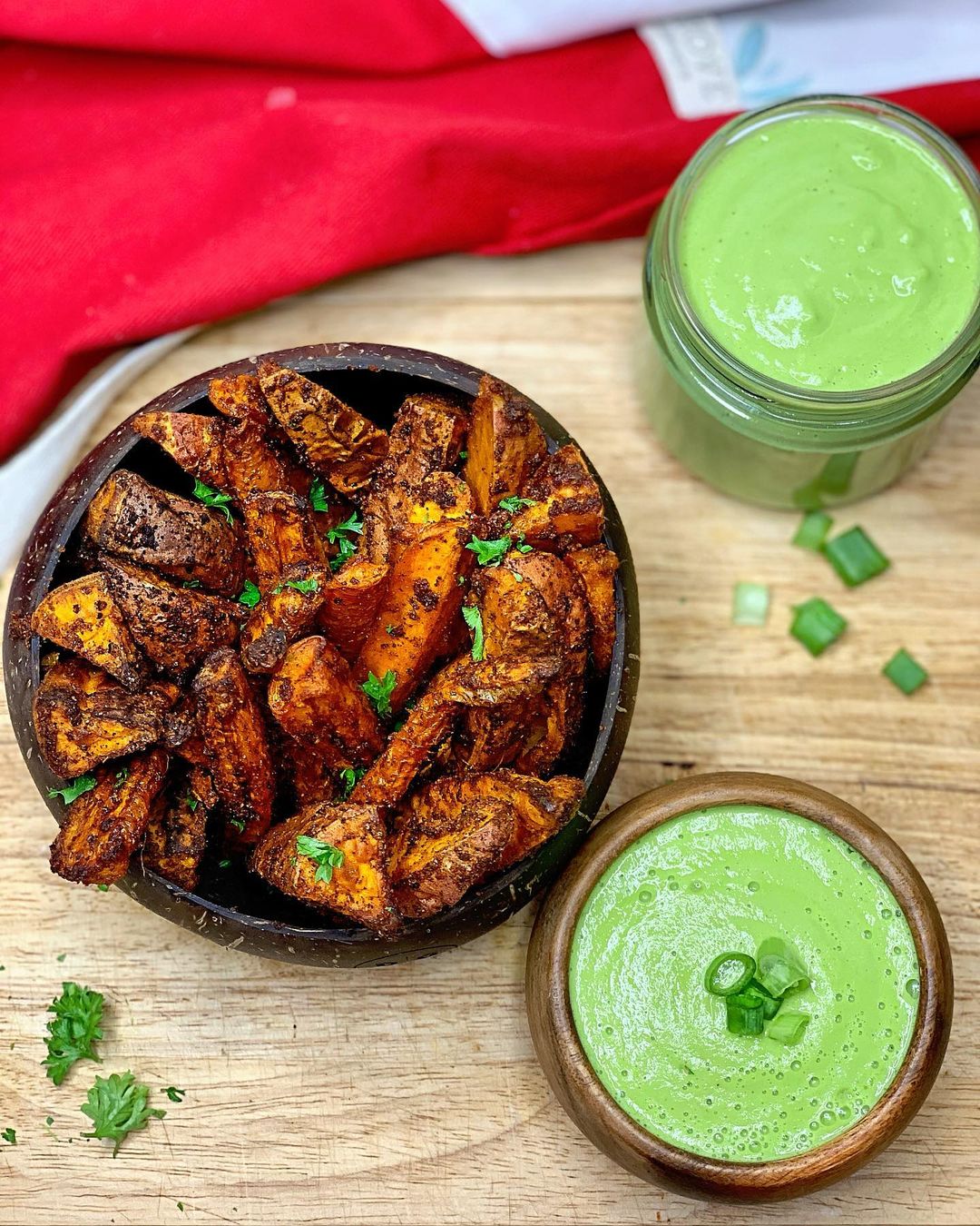 Vegan Avocado Mayonnaise with Baked Vegetables