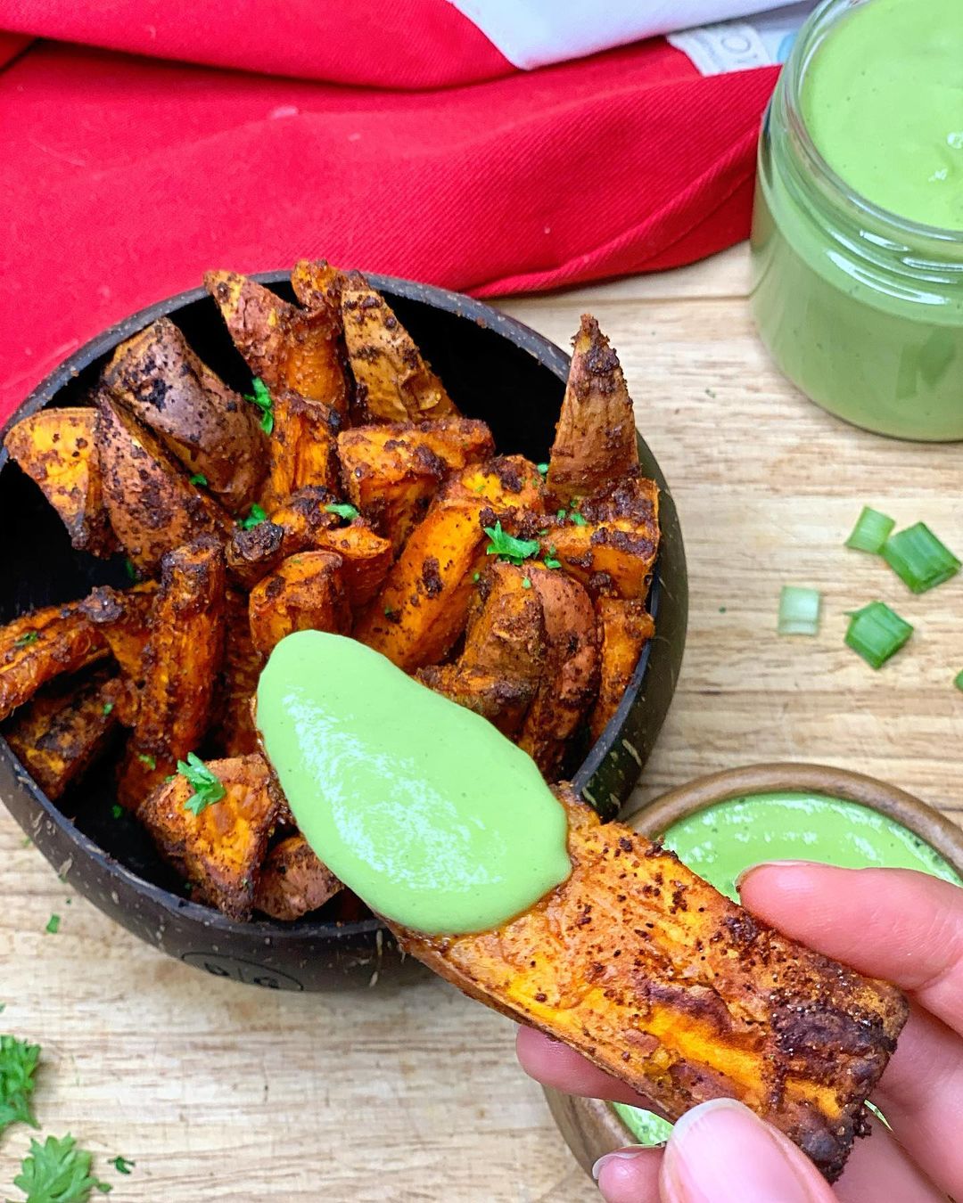 Vegan Avocado Mayonnaise with Baked Vegetables