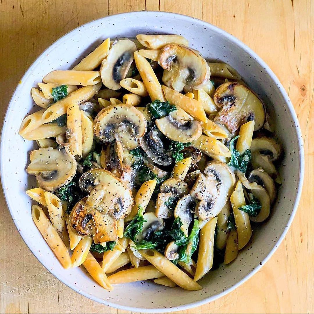 Vegan Creamy Mushroom Pasta