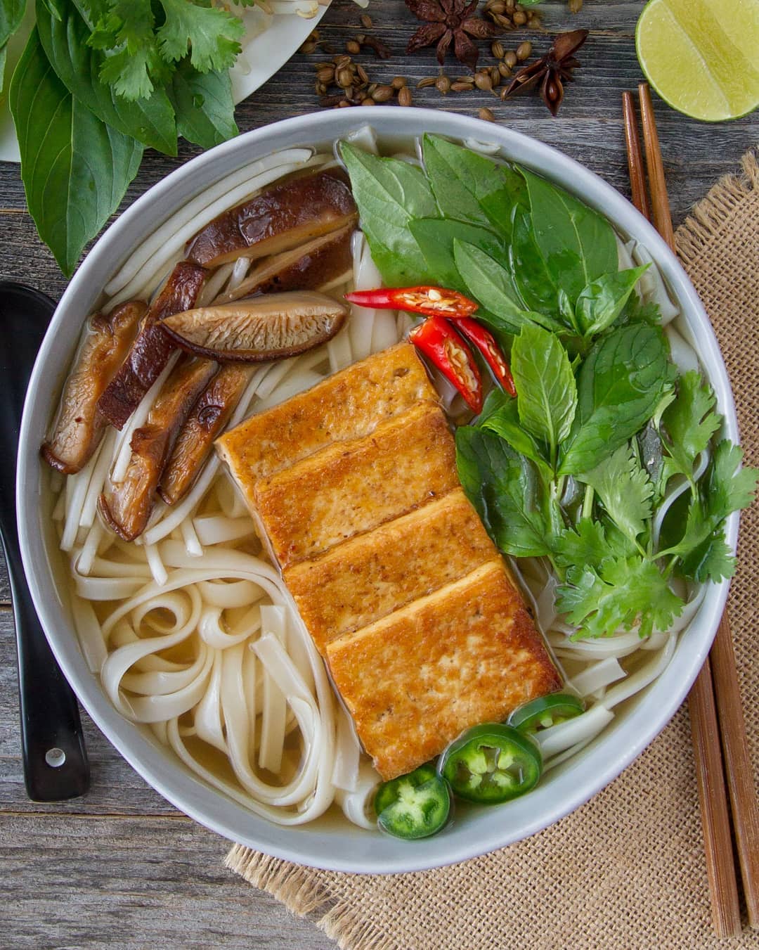 Cozy Vietnamese Pho Soup Bowl