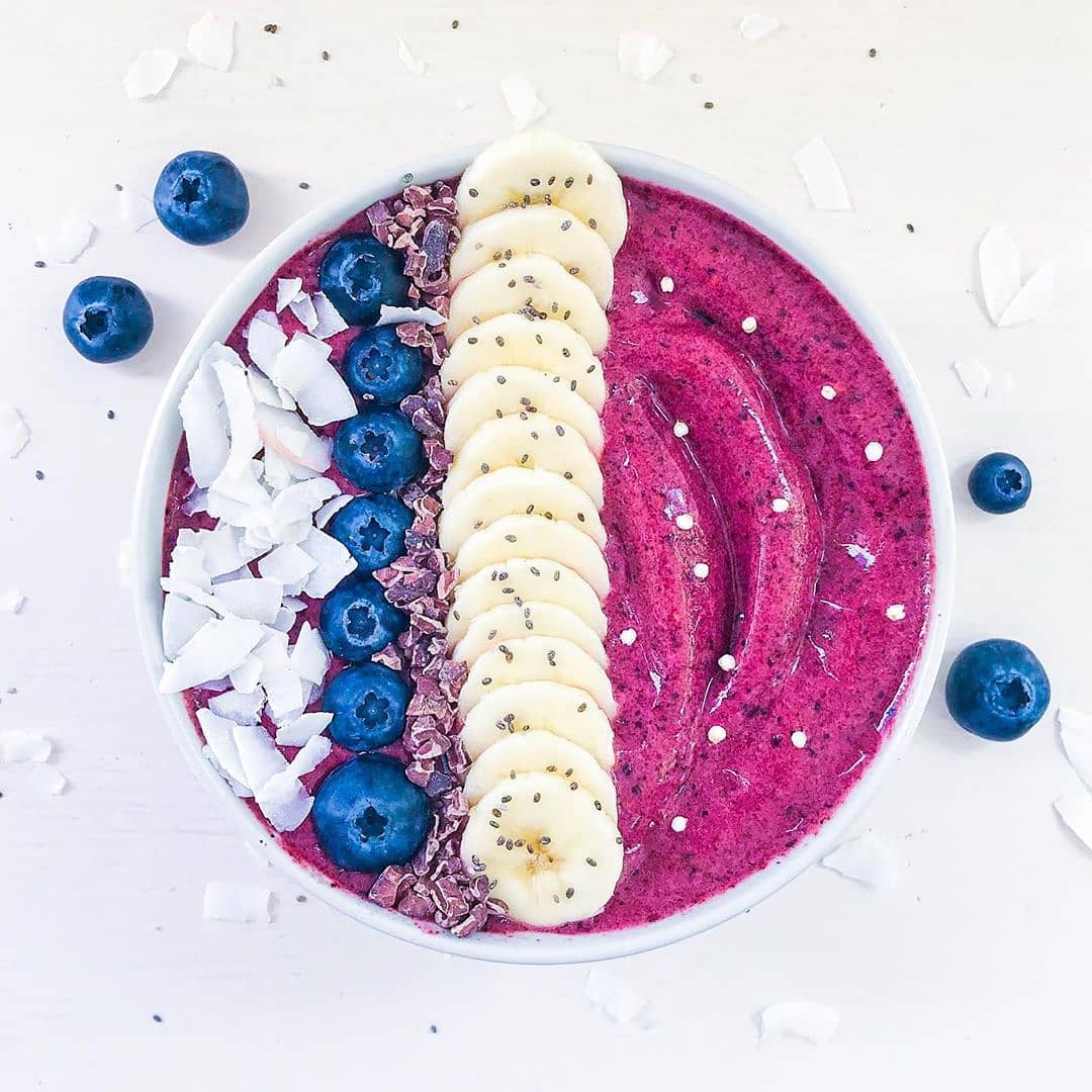 Raspberry Blueberry Smoothie Bowl
