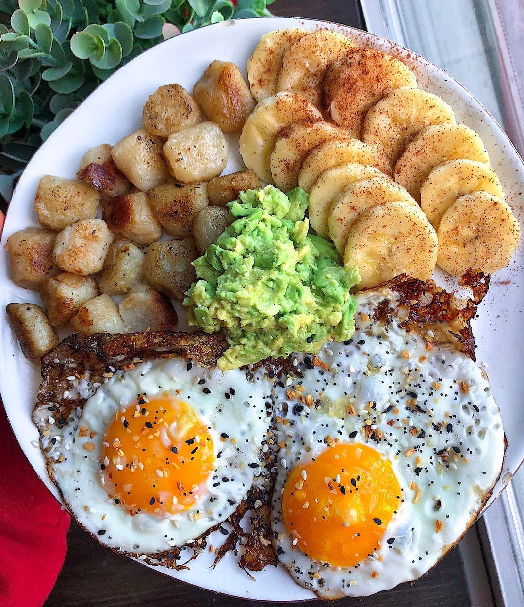 Cauliflower Gnocchi Breakfast with Eggs and Avocado