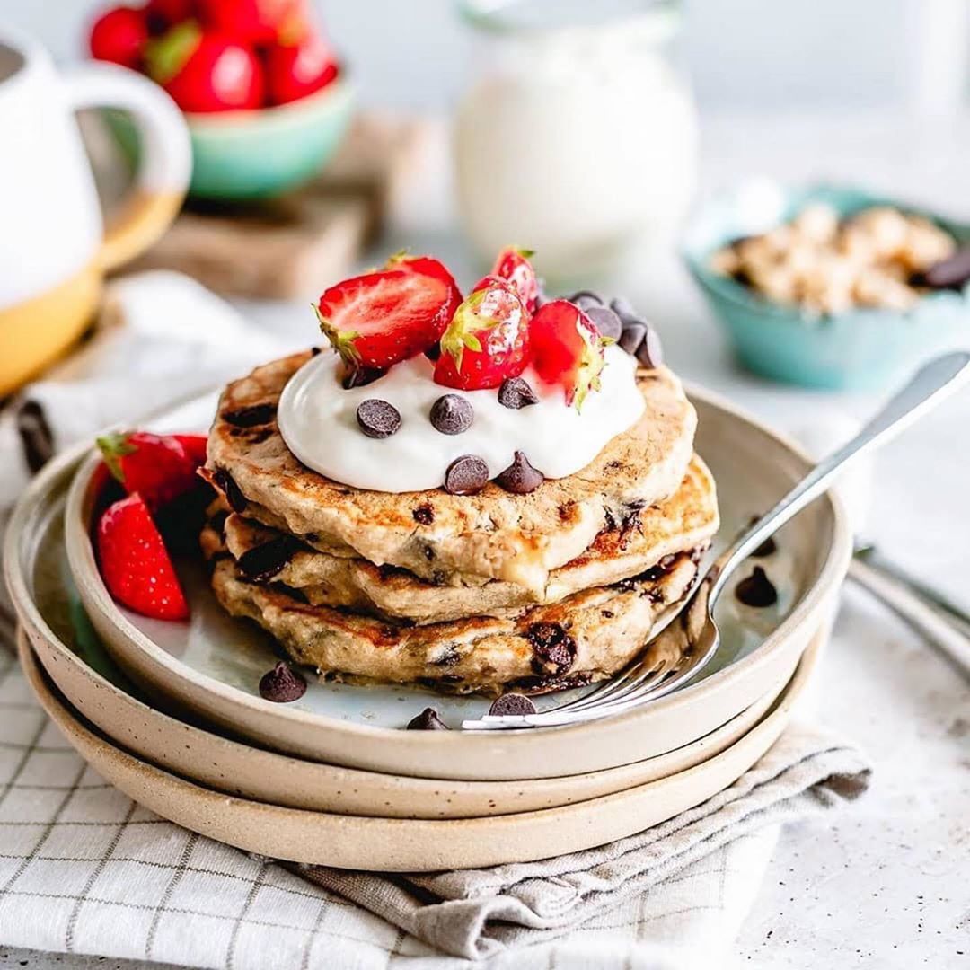 Chocolate Chip Banana Pancakes