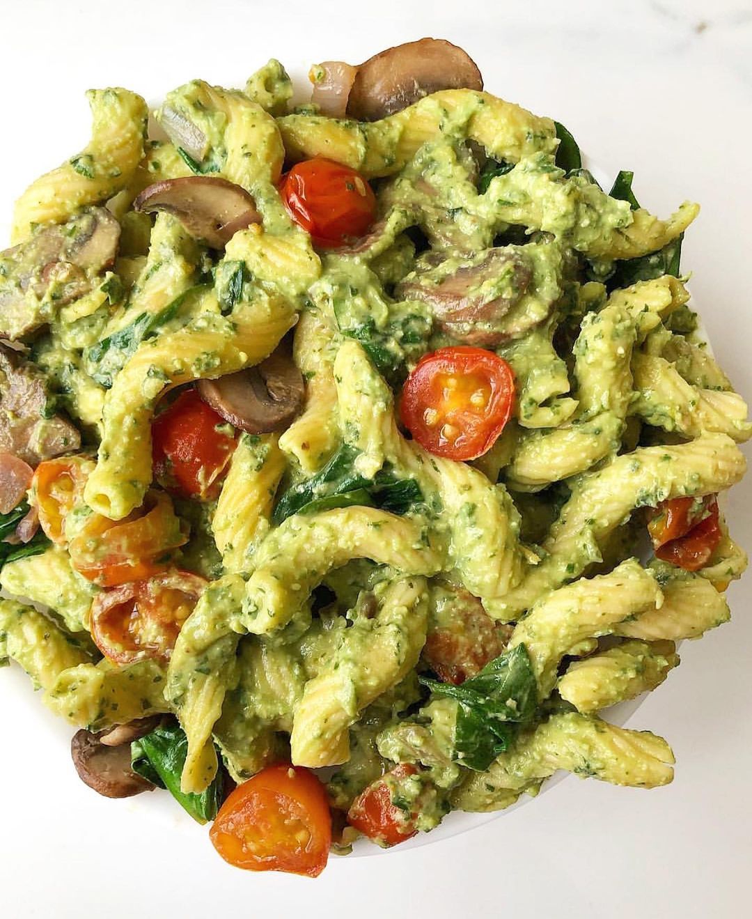Chickpea Pasta with Avocado Pesto