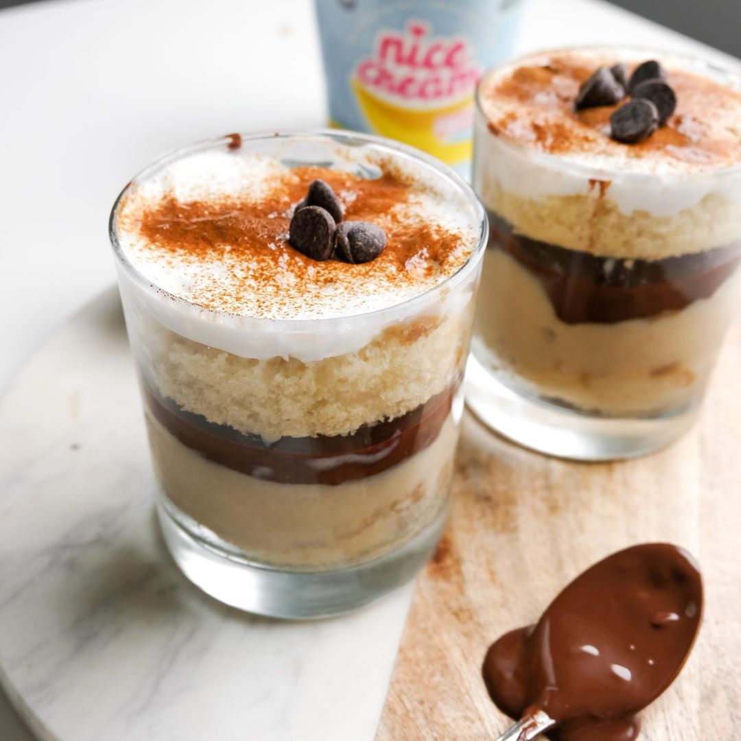Vegan Tiramisu with Banana Nicecream Twist
